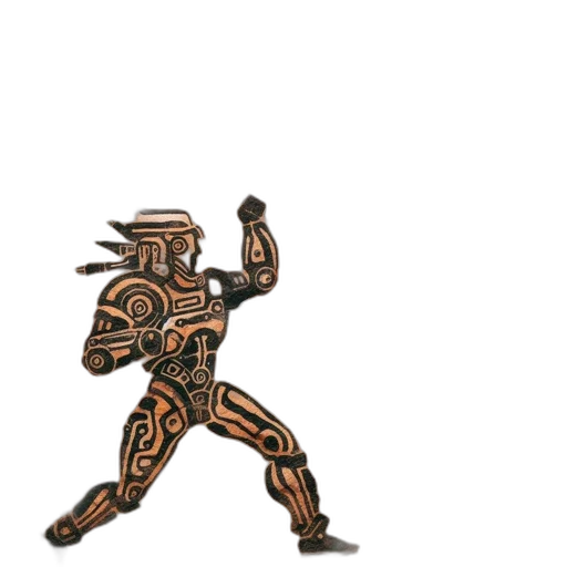 robot, weapon, mask, staff transparent PNG cut-out
