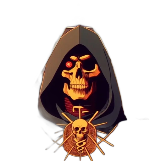 mask, staff, weapon, crown transparent PNG cut-out