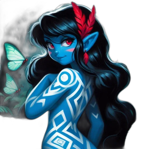 mask, fantasy art, concept art, comic book art transparent PNG cut-out