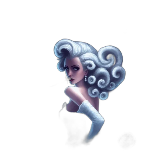 hair, creature, robot, concept art transparent PNG cut-out