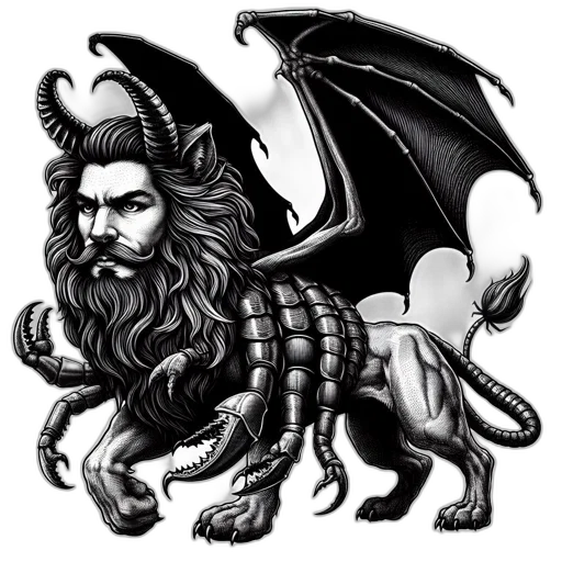 dragon, creature, staff, animal transparent PNG cut-out
