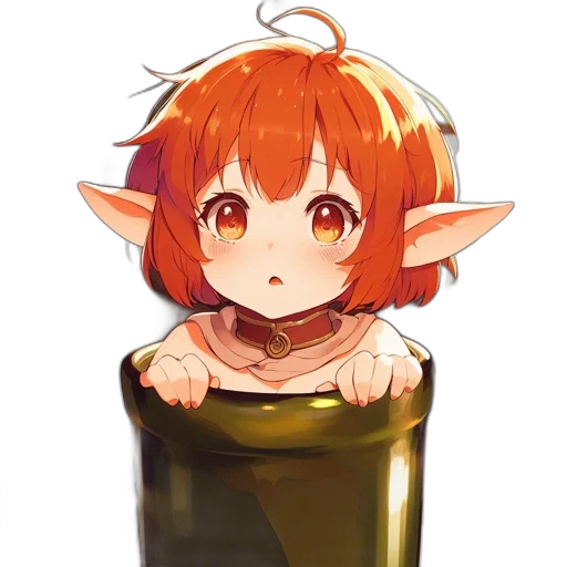 crown, bottle, creature, staff transparent PNG cut-out