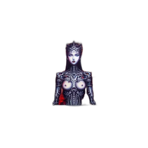 robot, jewelry, crown, face transparent PNG cut-out