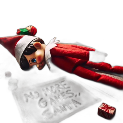 concept art, 3d render, toy, elf transparent PNG cut-out