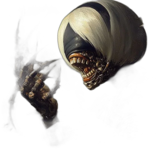 mask, creature, face, hair transparent PNG cut-out