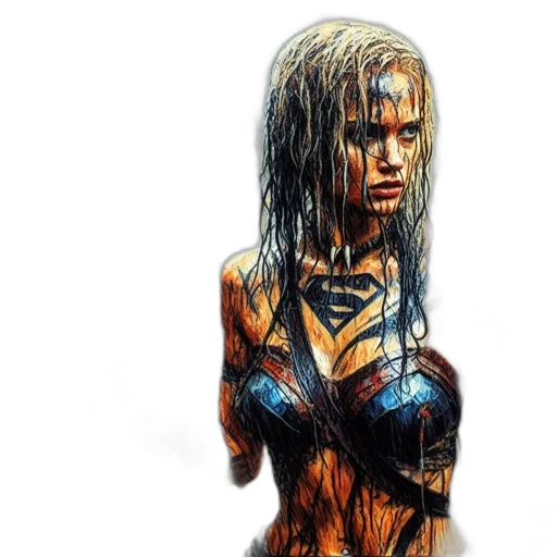 comic book art, concept art, photorealistic, fantasy art transparent PNG cut-out