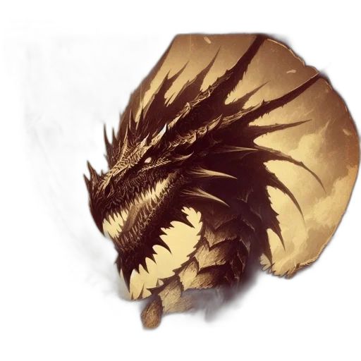 dragon, mask, crown, creature transparent PNG cut-out