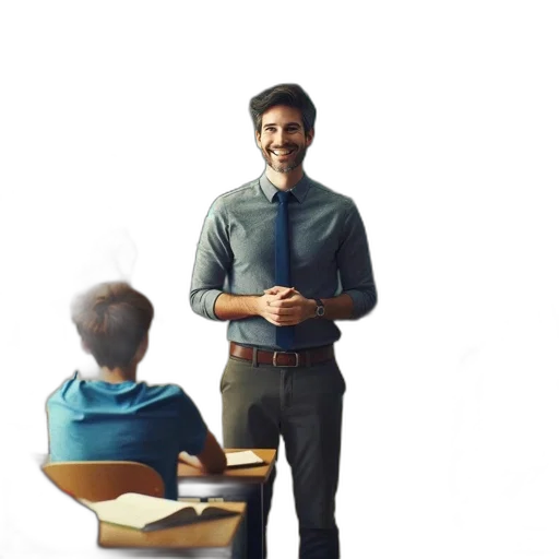 staff, furniture, jacket, face transparent PNG cut-out