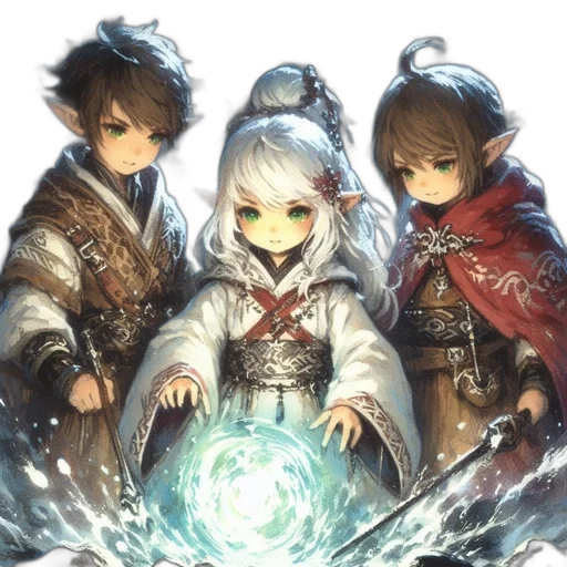 staff, fantasy art, concept art, anime transparent PNG cut-out