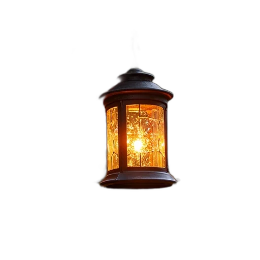 3d render, photorealistic, lantern, tree transparent PNG cut-out