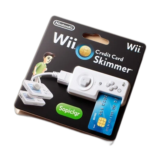 3d render, packaging, wii, credit transparent PNG cut-out
