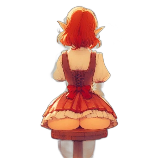 dress, crown, robot, staff transparent PNG cut-out