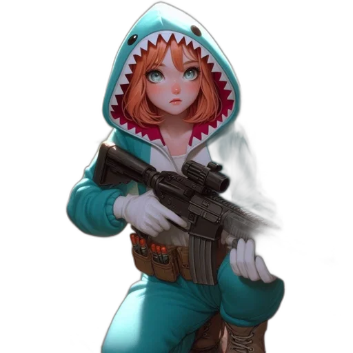 weapon, staff, jacket, animal transparent PNG cut-out