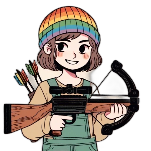 weapon, staff, hat, animal transparent PNG cut-out