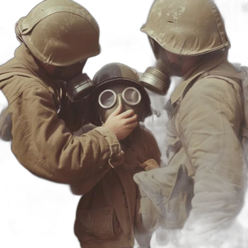 mask, weapon, jacket, hat transparent PNG cut-out