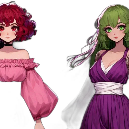 dress, concept art, pixel art, anime transparent PNG cut-out