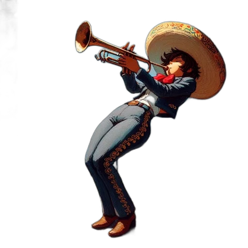 staff, weapon, hat, jacket transparent PNG cut-out