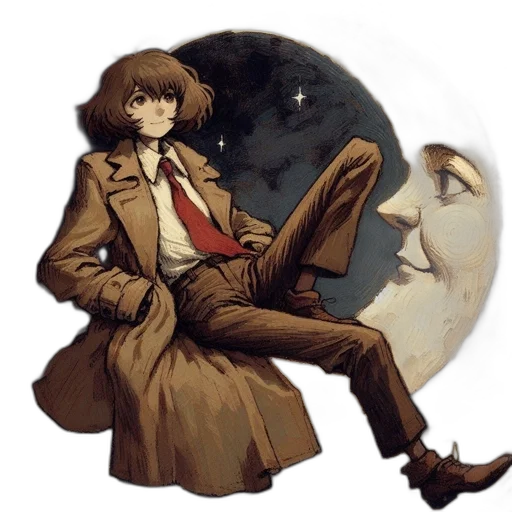 jacket, concept art, comic book art, anime transparent PNG cut-out