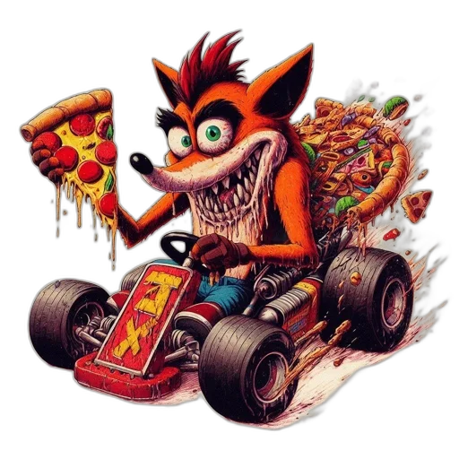 food, car, animal, concept art transparent PNG cut-out