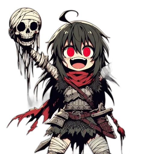 mask, weapon, staff, pixel art transparent PNG cut-out