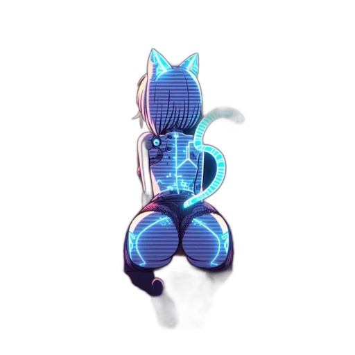 robot, creature, jacket, weapon transparent PNG cut-out
