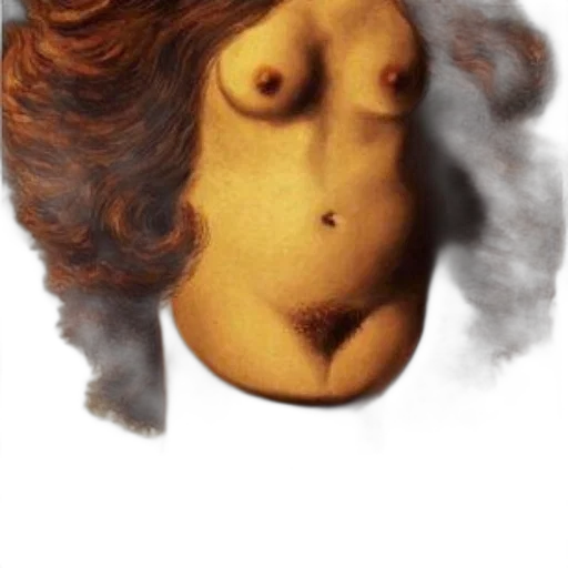 face, mask, hair, creature transparent PNG cut-out