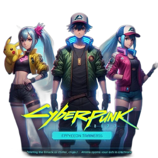 cyberpunk, concept art, pixel art, comic book art transparent PNG cut-out