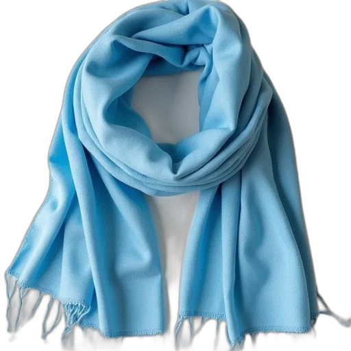 blue, pastel, light, scarf transparent PNG cut-out