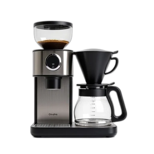 modern, coffee, maker, stainless transparent PNG cut-out