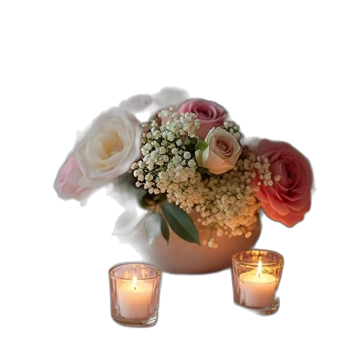 flower, crown, jewelry, 3d render transparent PNG cut-out