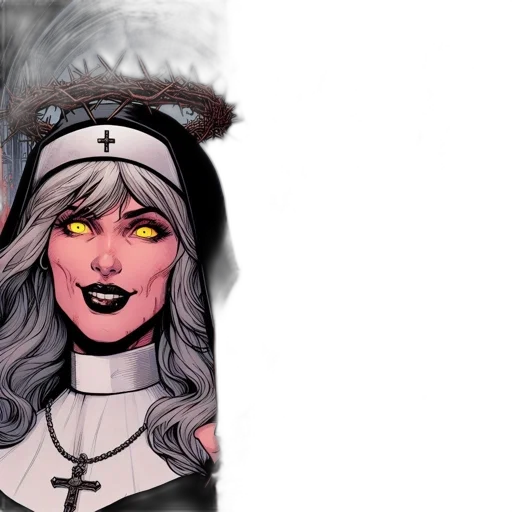 comic book art, fantasy art, concept art, watercolor transparent PNG cut-out