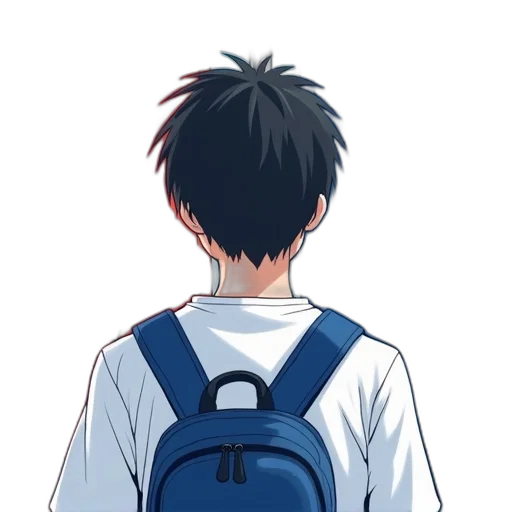 jacket, staff, anime, pixel art transparent PNG cut-out