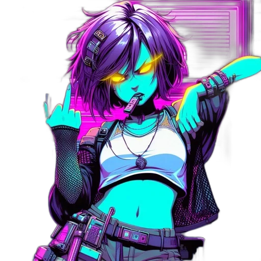 jacket, weapon, robot, face transparent PNG cut-out