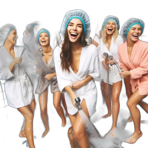 pastel, group, young, women transparent PNG cut-out