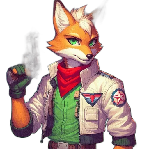 jacket, staff, weapon, mask transparent PNG cut-out