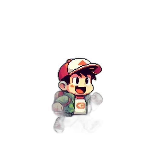 hat, creature, robot, staff transparent PNG cut-out