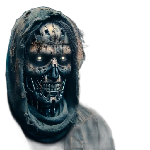 mask, face, jacket, concept art transparent PNG cut-out