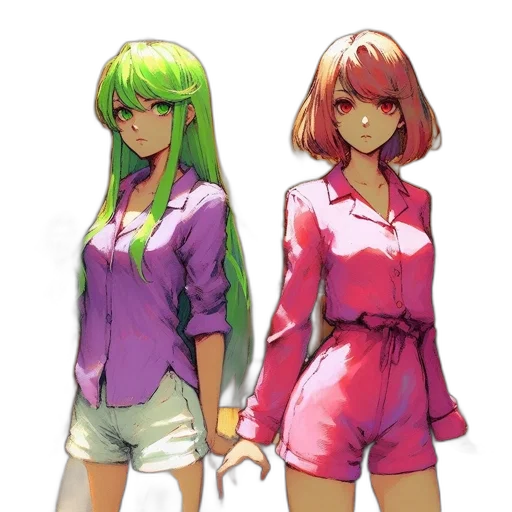 dress, concept art, pixel art, anime transparent PNG cut-out