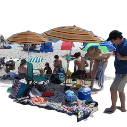 umbrella, staff, beach, underwater transparent PNG cut-out