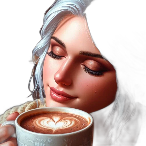 face, photorealistic, fantasy art, oil painting transparent PNG cut-out