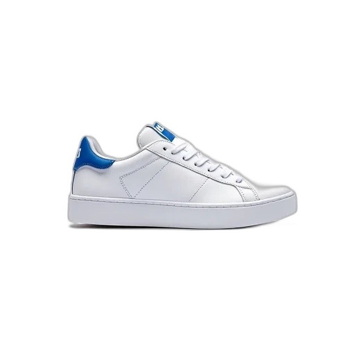 shoes, white, sneaker, blue transparent PNG cut-out