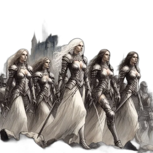 fantasy art, concept art, comic book art, 3d render transparent PNG cut-out