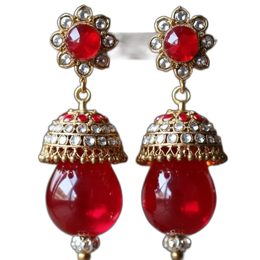 jewelry, crown, pair, red transparent PNG cut-out