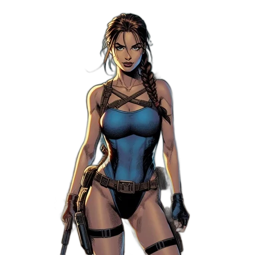 comic book art, concept art, cyberpunk, fantasy art transparent PNG cut-out