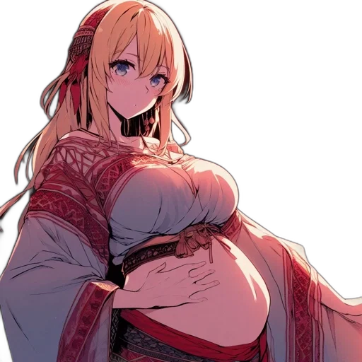 dress, dragon, weapon, anime transparent PNG cut-out
