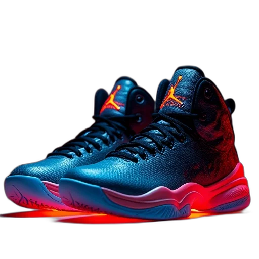 shoes, 3d render, pair, basketball transparent PNG cut-out