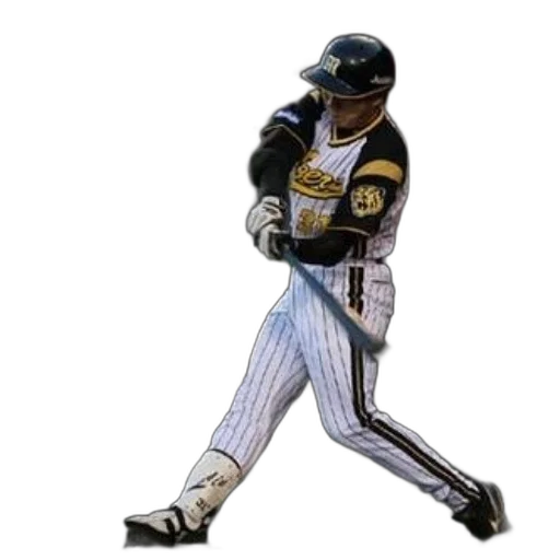 baseball, player, striped, uniform transparent PNG cut-out