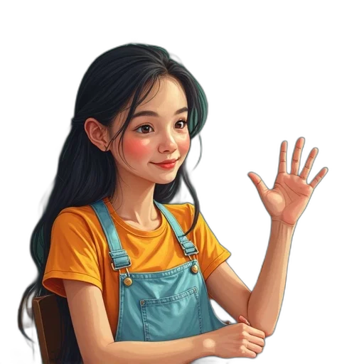 staff, face, dress, jewelry transparent PNG cut-out