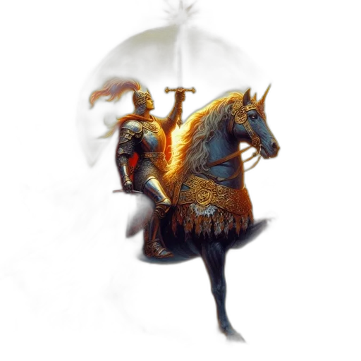 dragon, crown, sword, staff transparent PNG cut-out