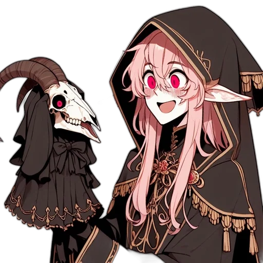 mask, staff, creature, weapon transparent PNG cut-out
